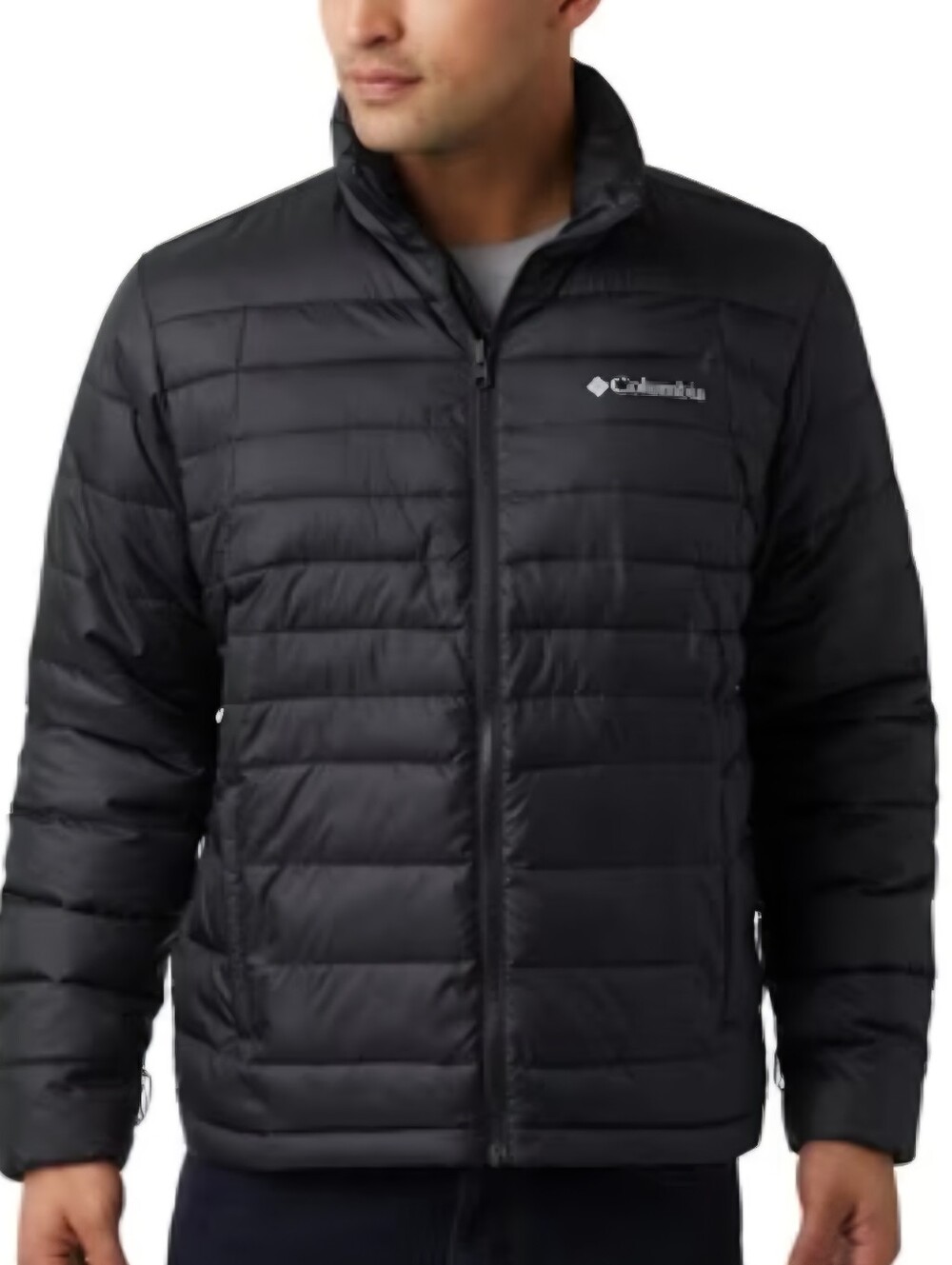Columbia LARGE Powderlite Omni Heat Men's Black Puffer Jacket